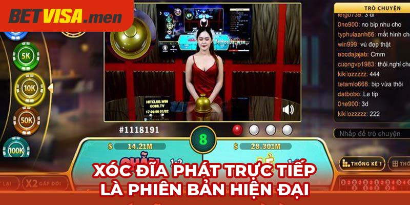 Xóc Đĩa phát trực tiếp là phiên bản hiện đại